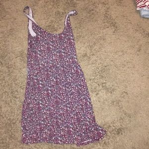 open neck floral dress